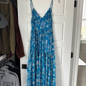 Blue Life Backless Floral Dress